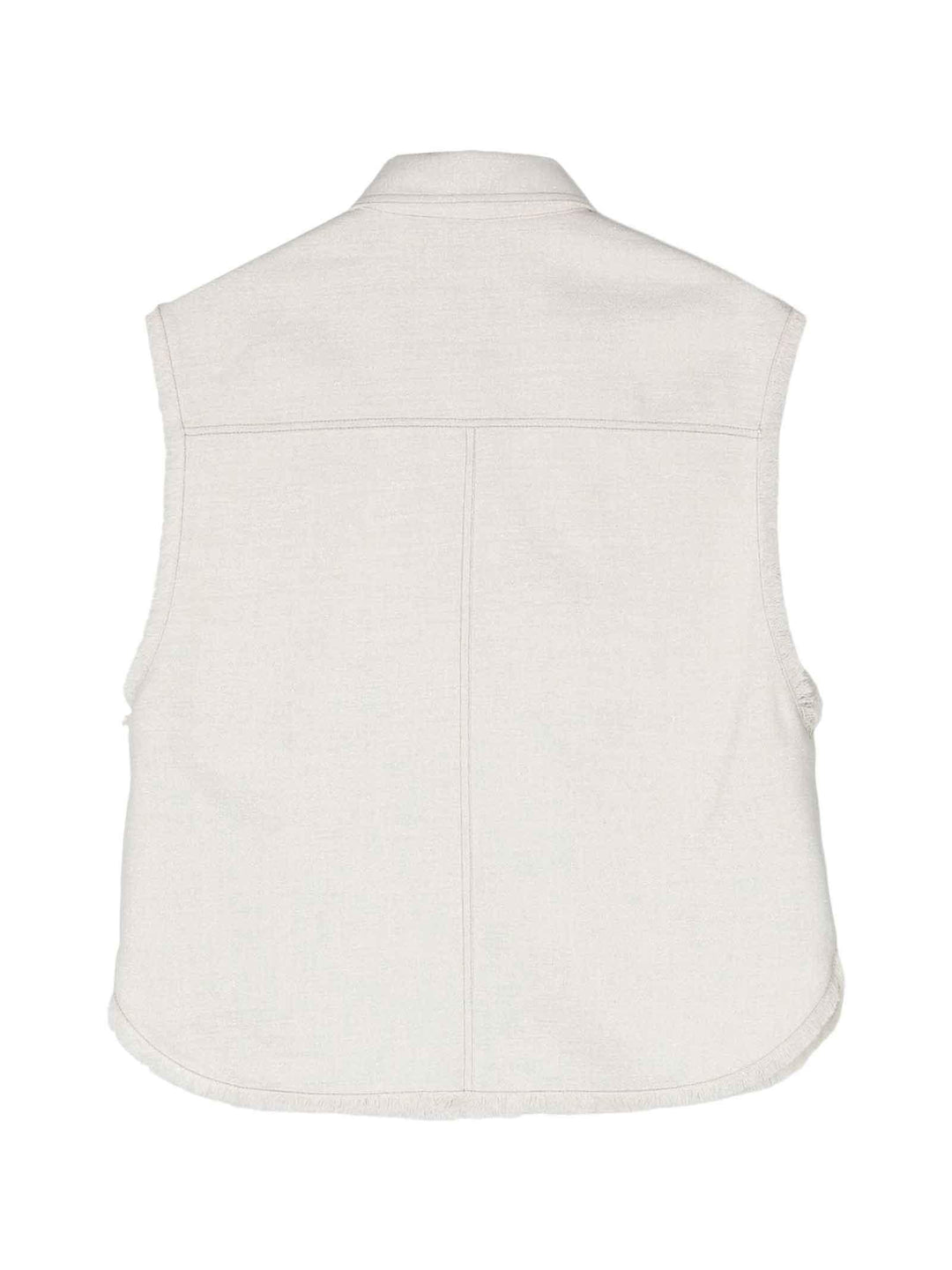 Gilet denim bianco bambino