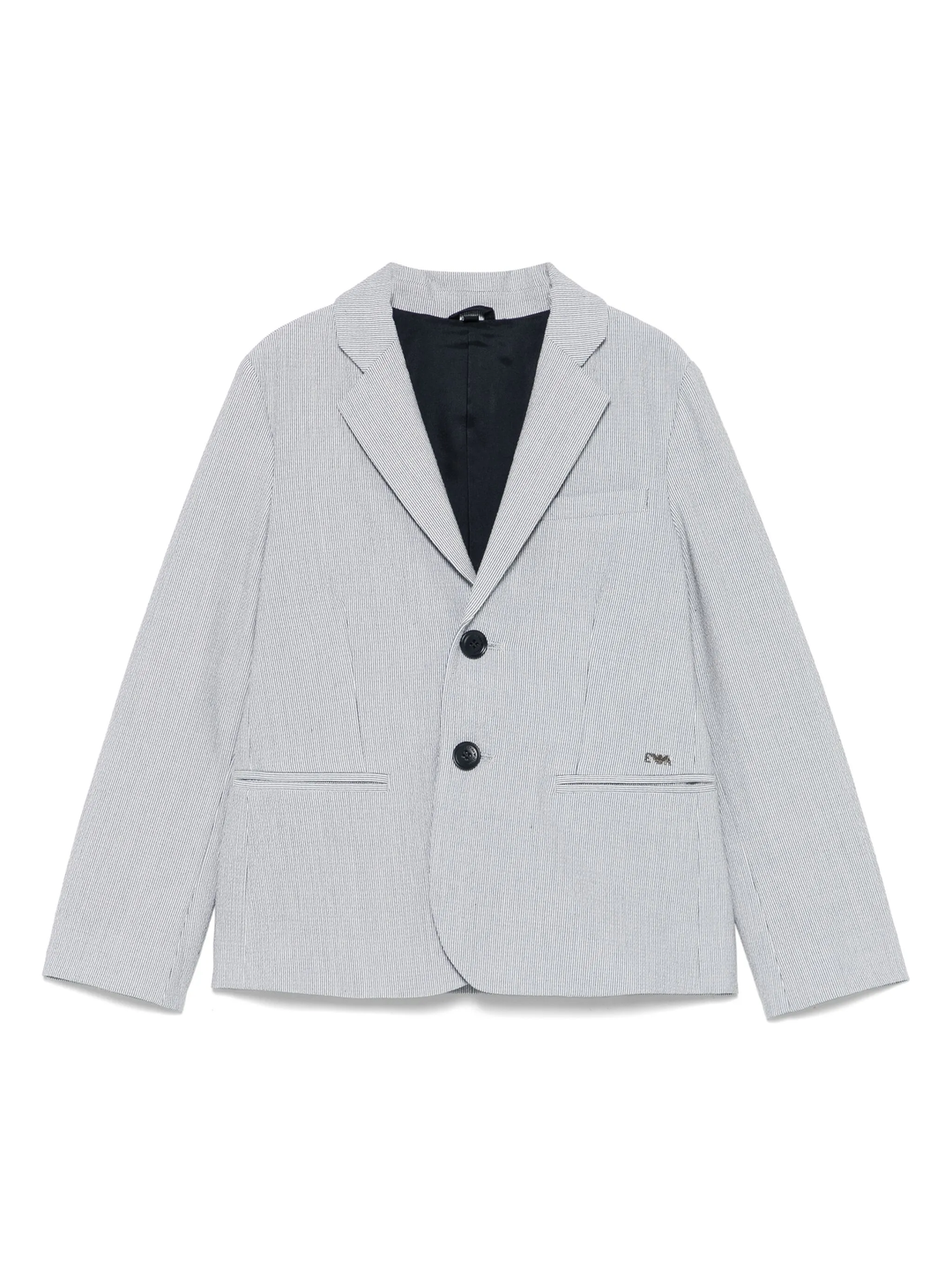 giacca righe celeste bambino EB000105AF13010 M0036 EMPORIO ARMANI KIDS 