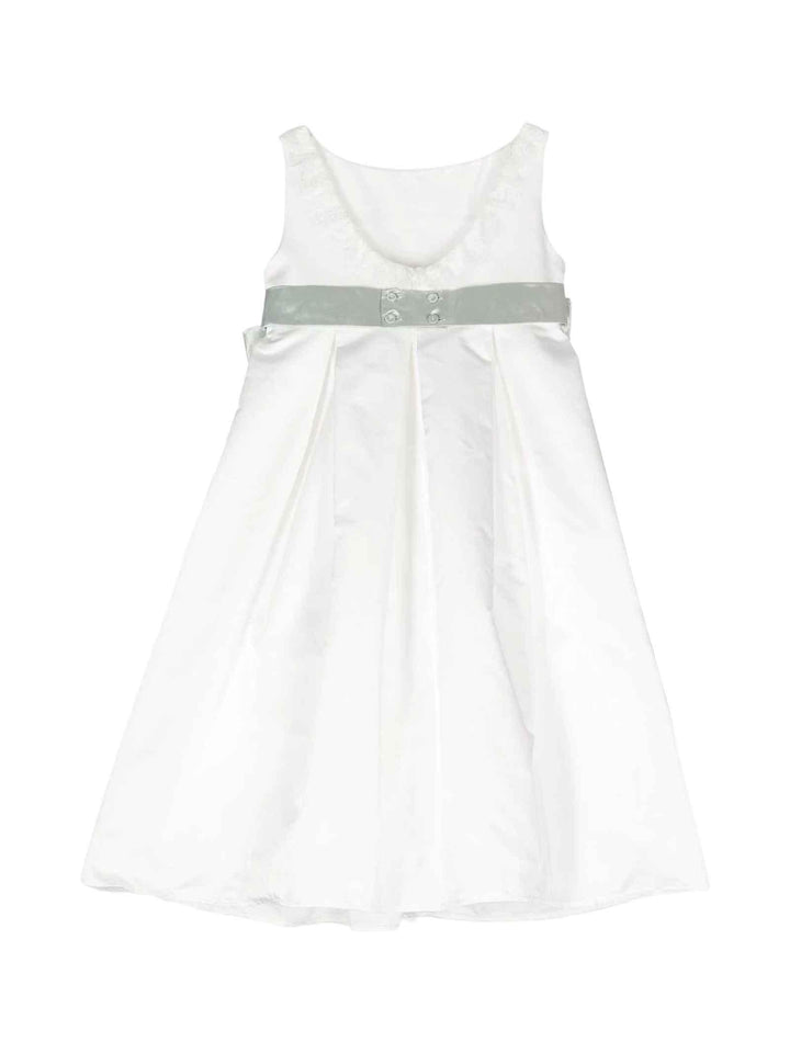 Abito bianco/verde  bambina