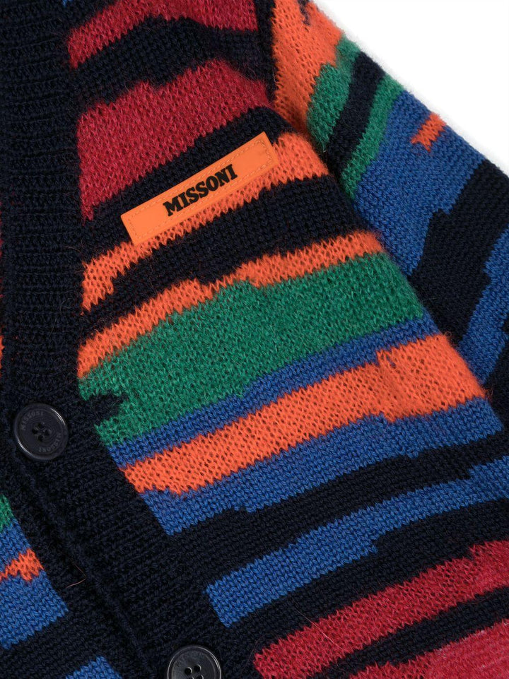 Cardigan mullticolor neonato MT9510W0012 999 MISSONI KIDS 