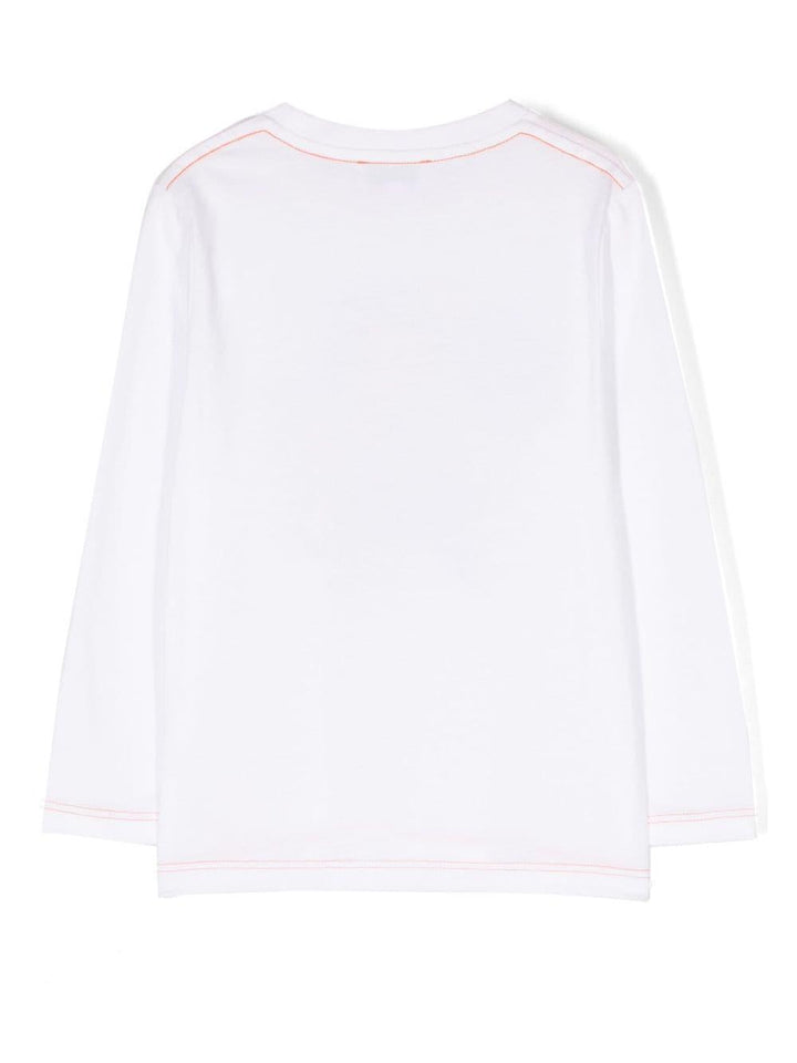 T-shirt bianca bambino con stampa multicolor W25611 10P Marc Jacobs Kids 