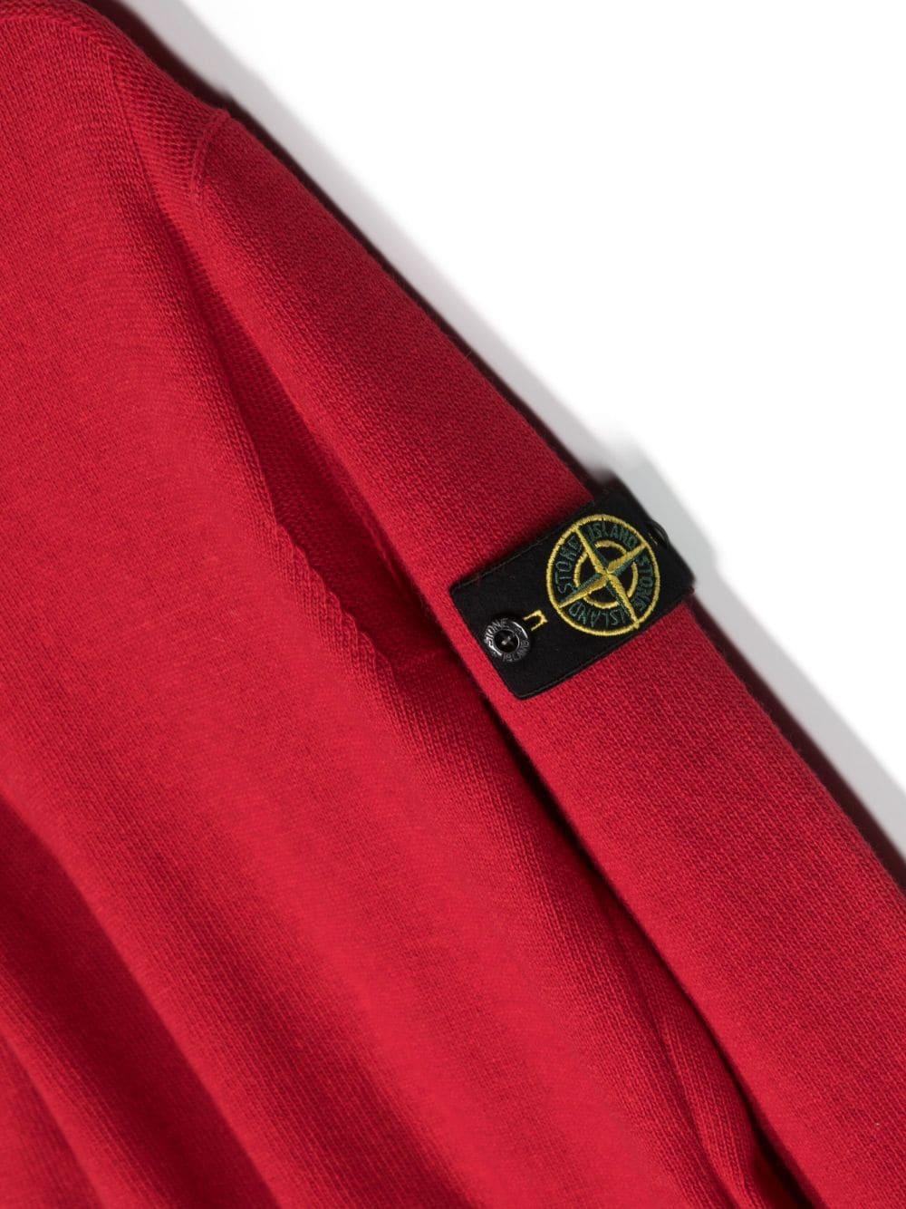 Maglia rossa bambino 7916502Z1 V0010 STONE ISLAND JUNIOR 