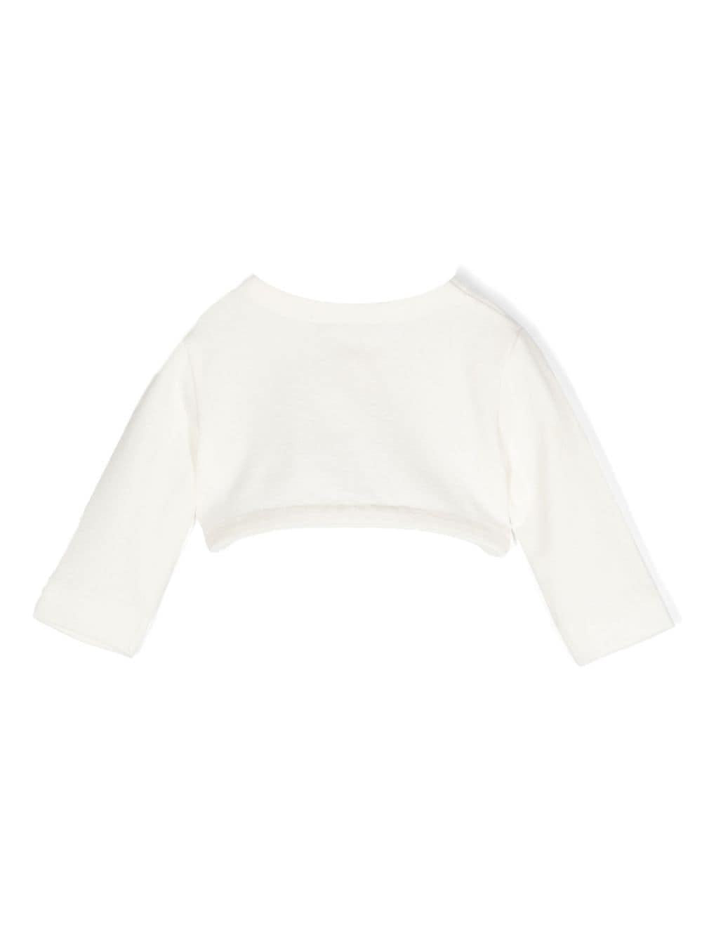 Cardigan bianco avorio neonata