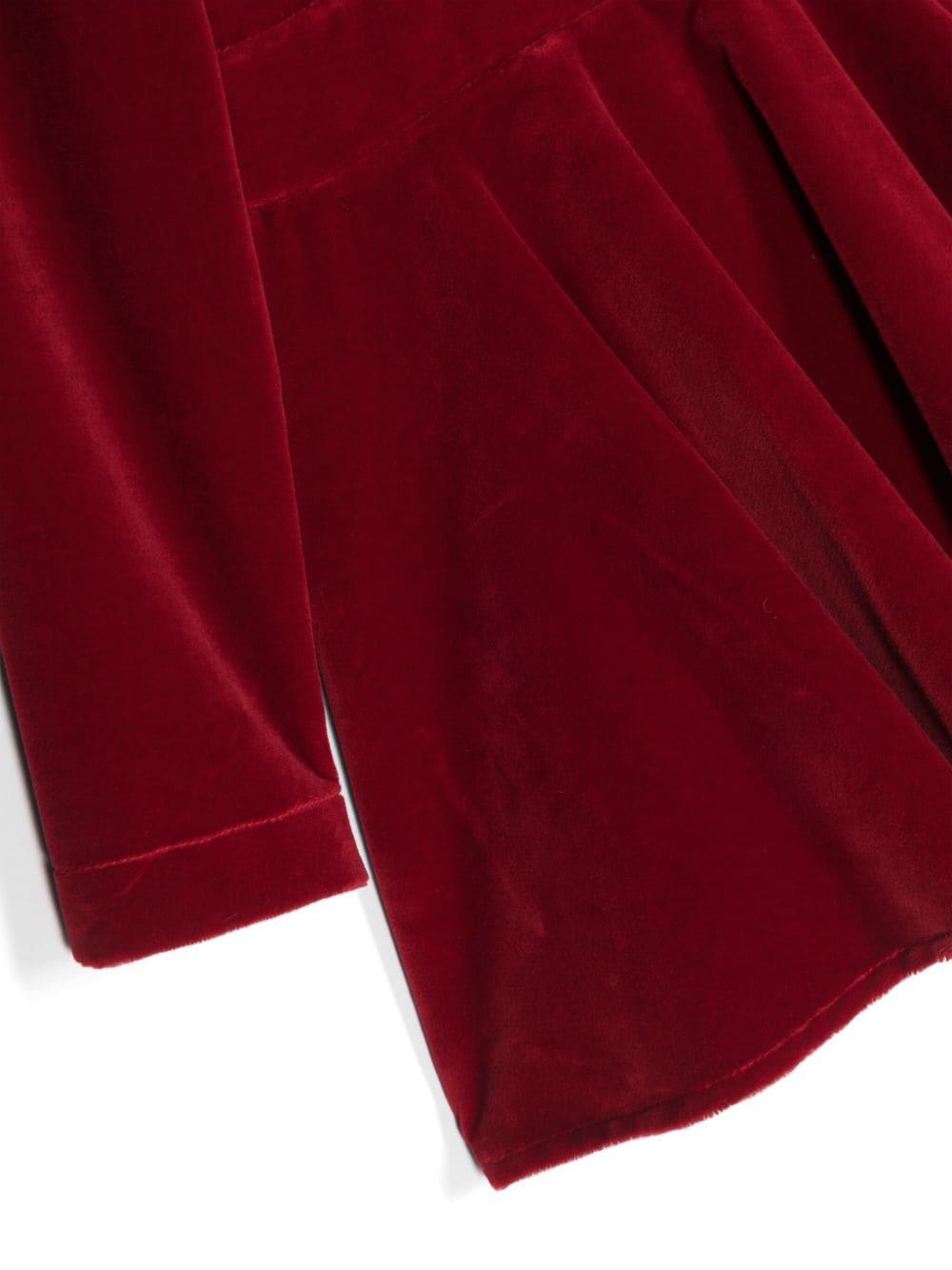 Abito rosso scuro bambina