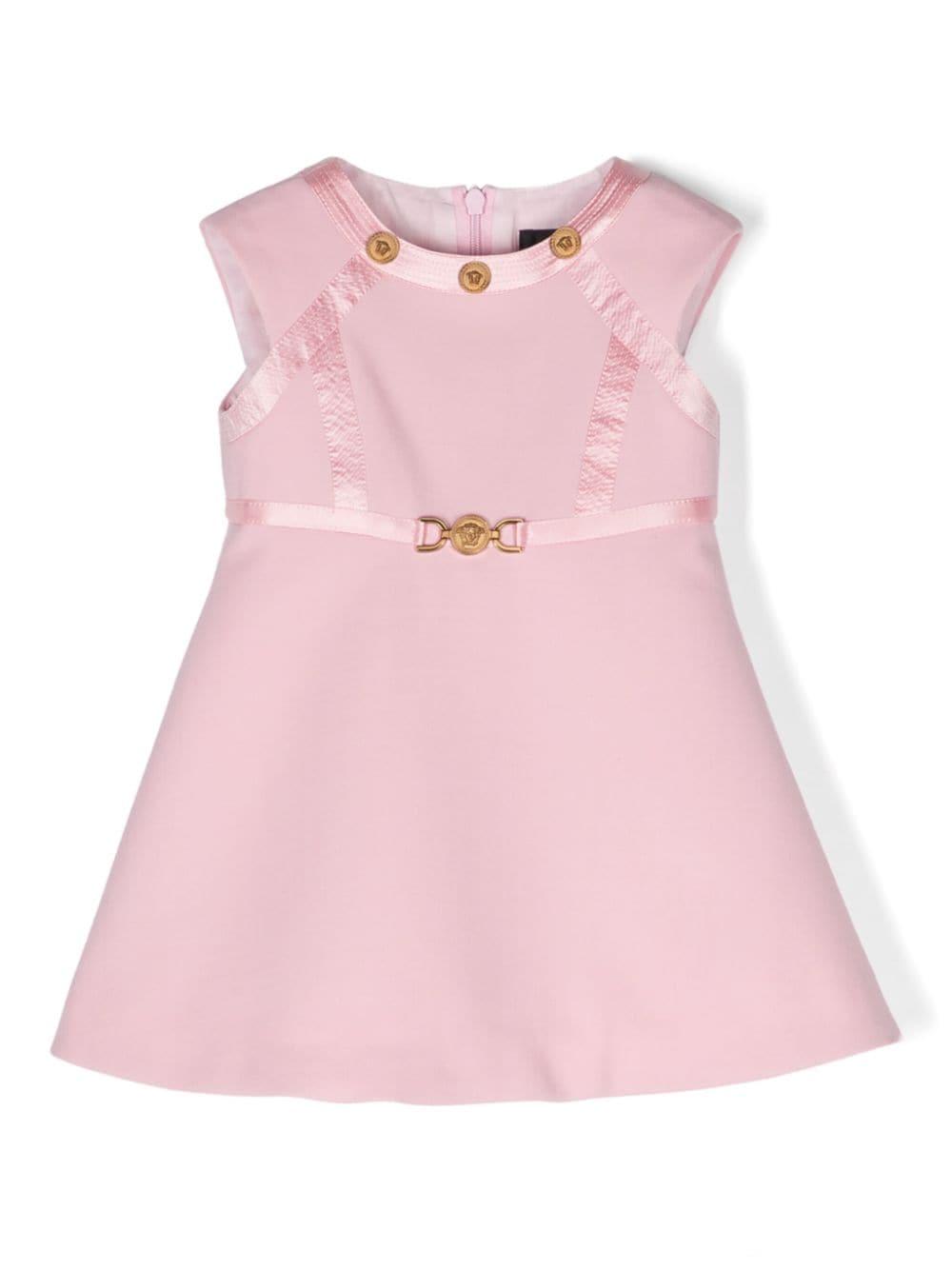 Abito rosa neonata 10151661A10547 1PS10 VERSACE 