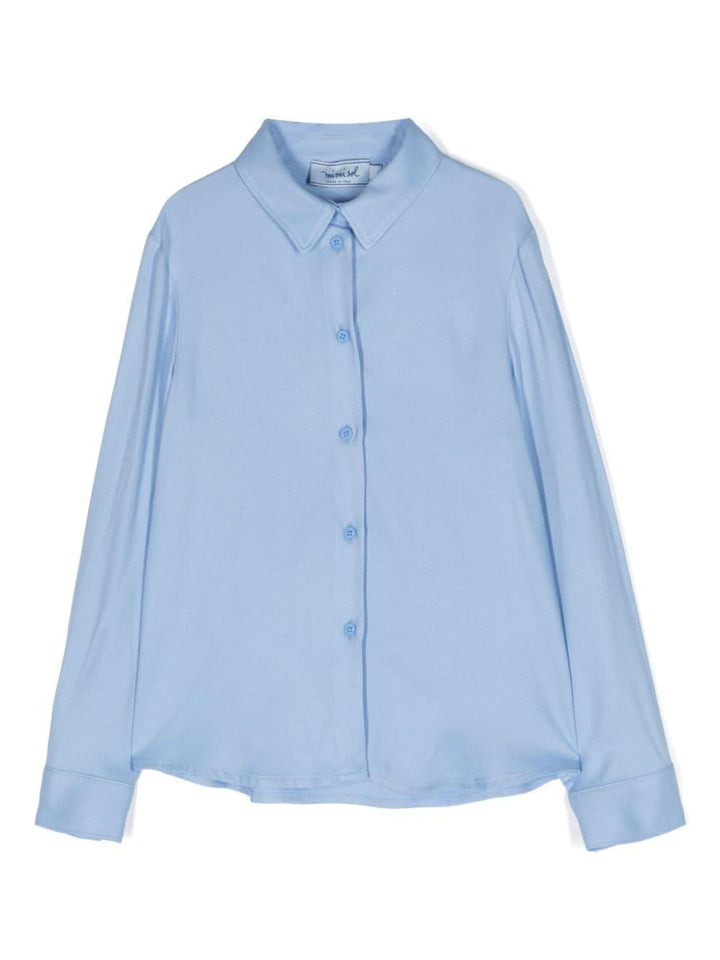 Camica azzurra bambina