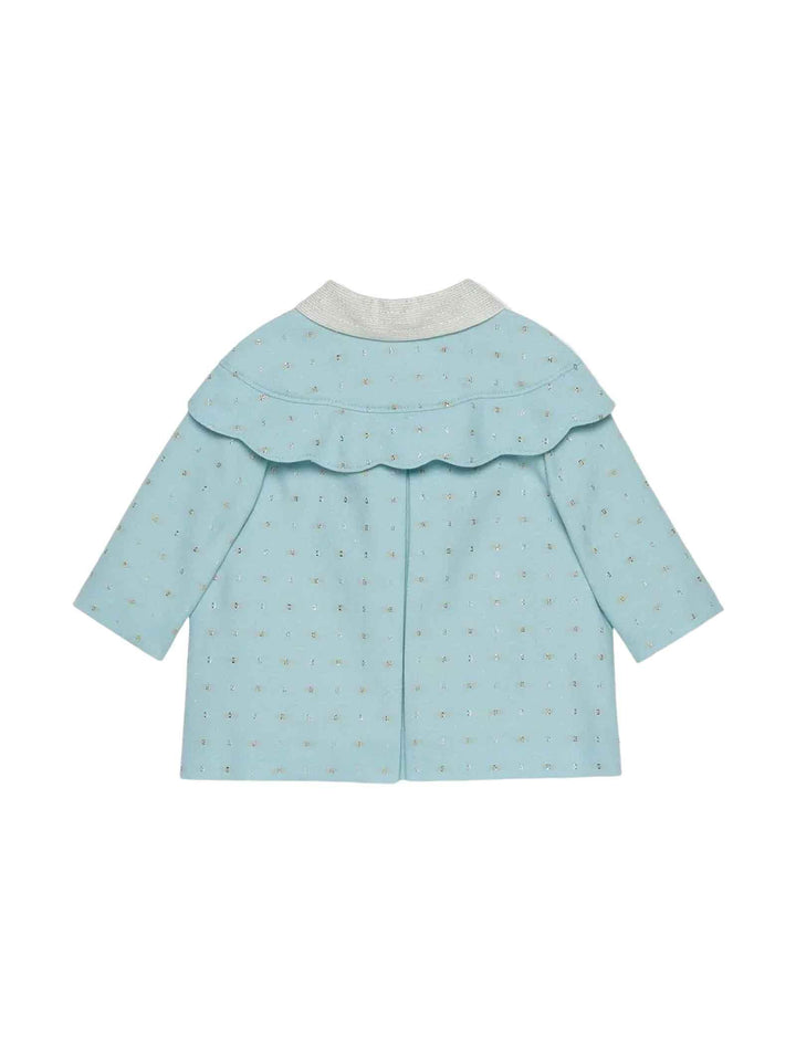 Cappotto azzurro neonata