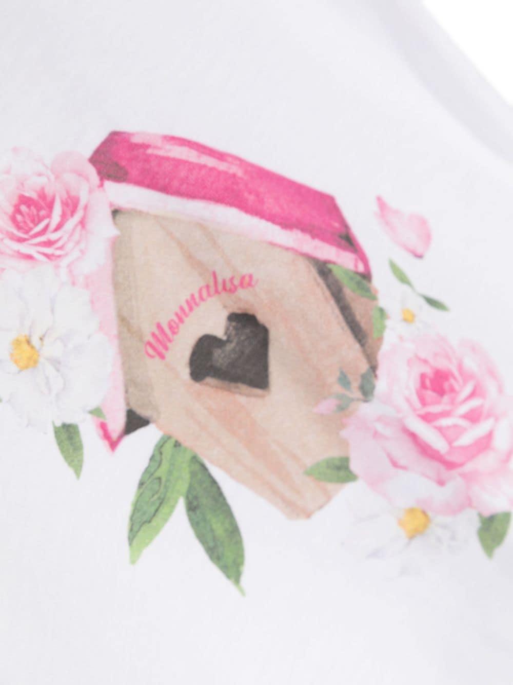 T-shirt bianca neonata