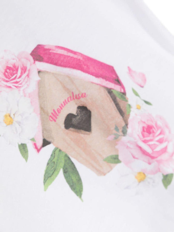 T-shirt bianca neonata