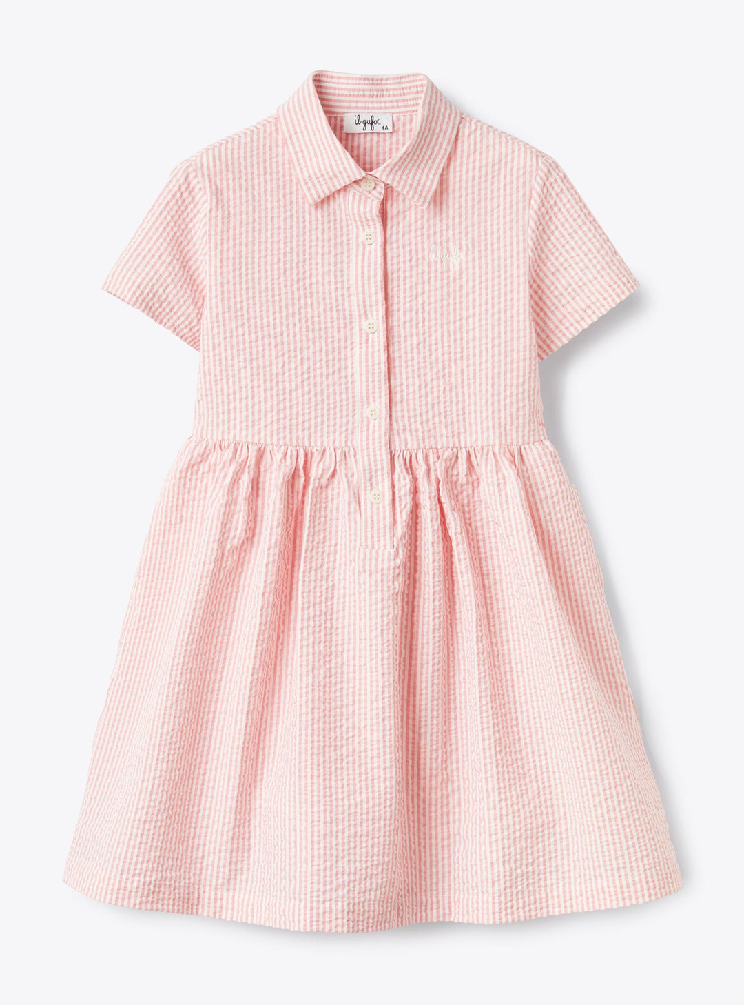 abito rosa bambina P25VM780C1080 350 IL GUFO 
