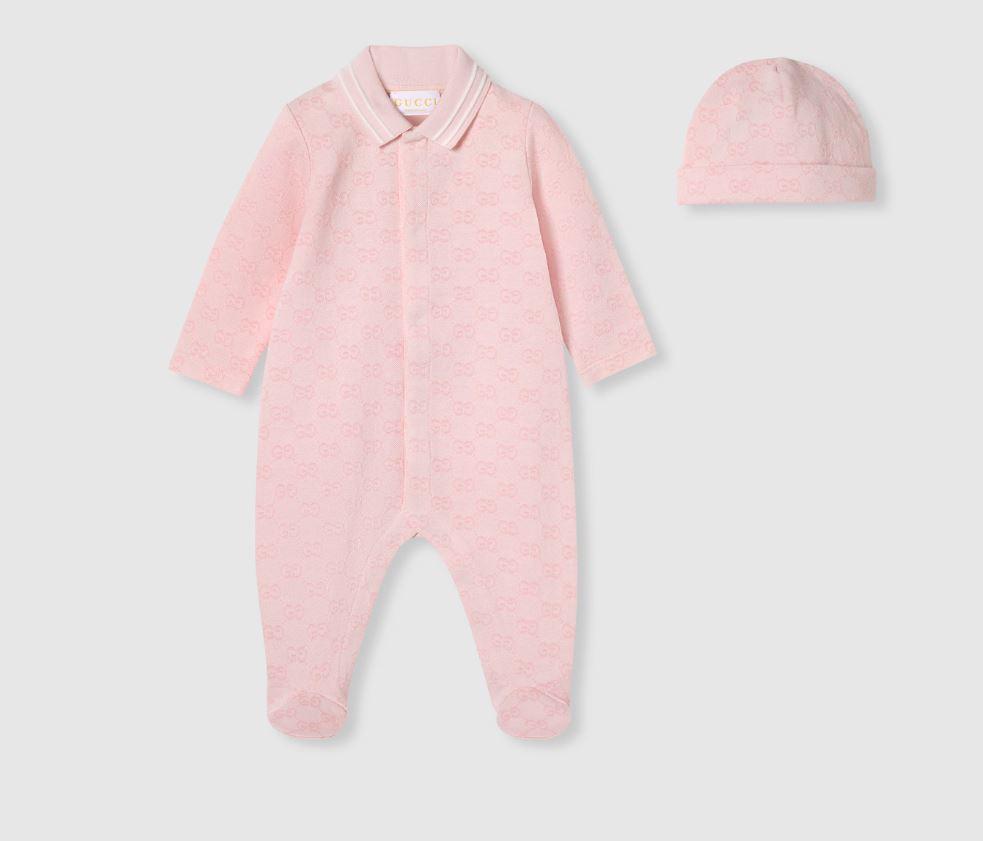 set tutina rosa neonata 825169XJHA9 5399 GUCCI KIDS 