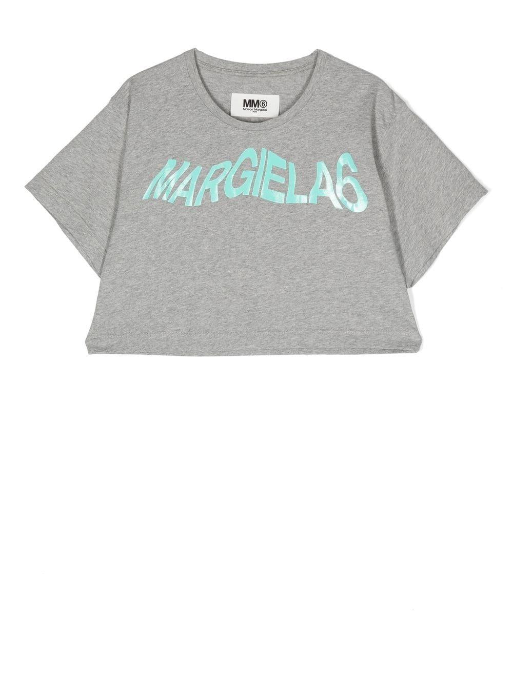 T-shirt grigia unisex M60337MM060 M6C15 MM6 KIDS 