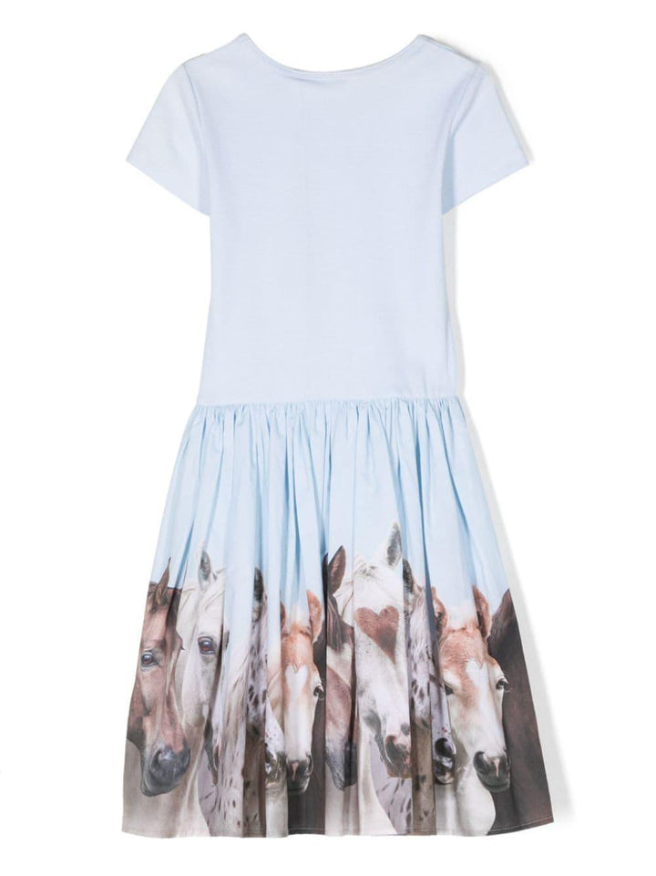 Abito bambina blu chiaro