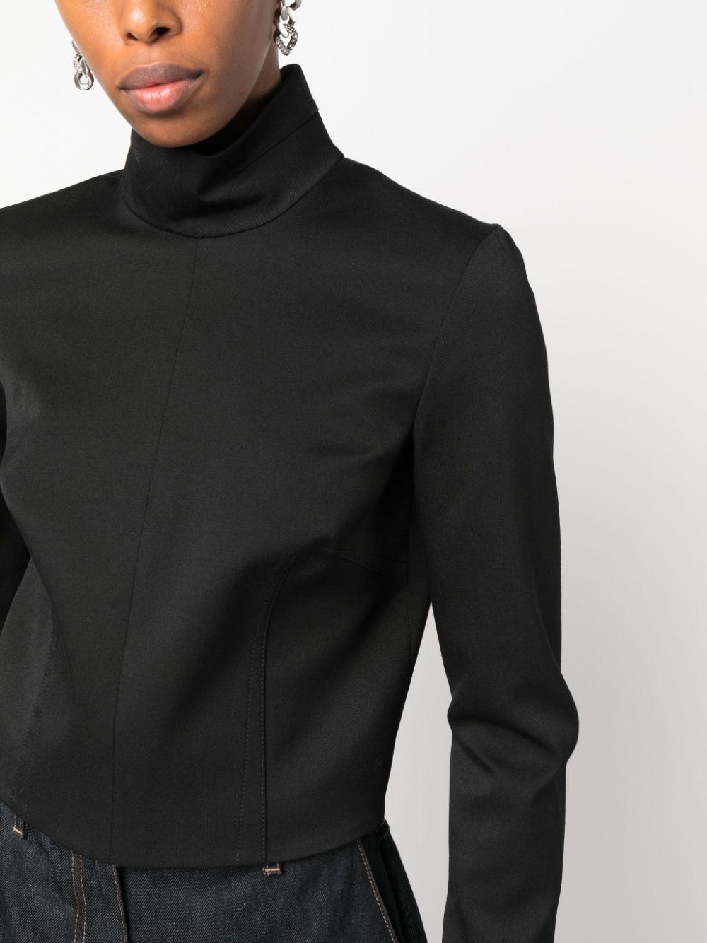 Blusa nera donna S62NH0022S47848 900 MM6 