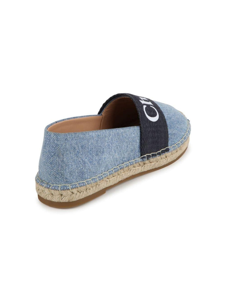 Espadrilles bambina blu/denim C20137 Z10 CHLOÉ KIDS 