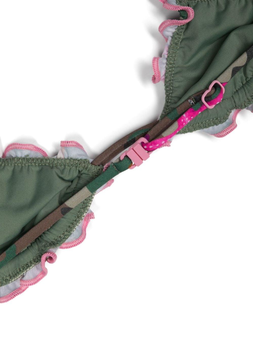 Bikini verde bambina