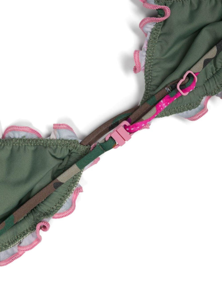 Bikini verde bambina