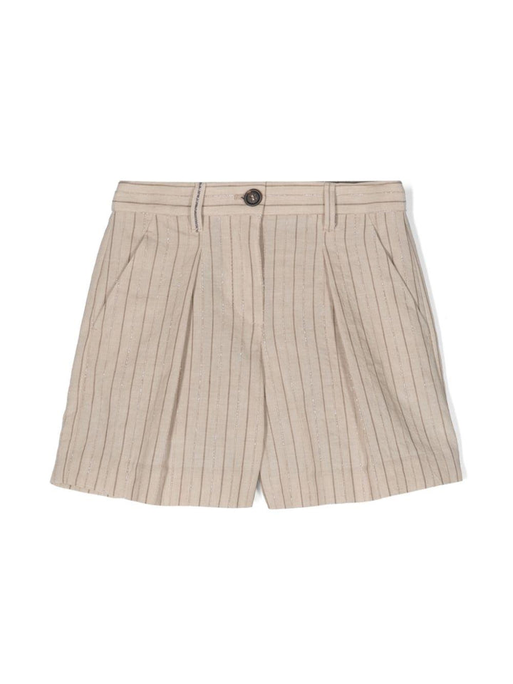 Shorts beige bambina