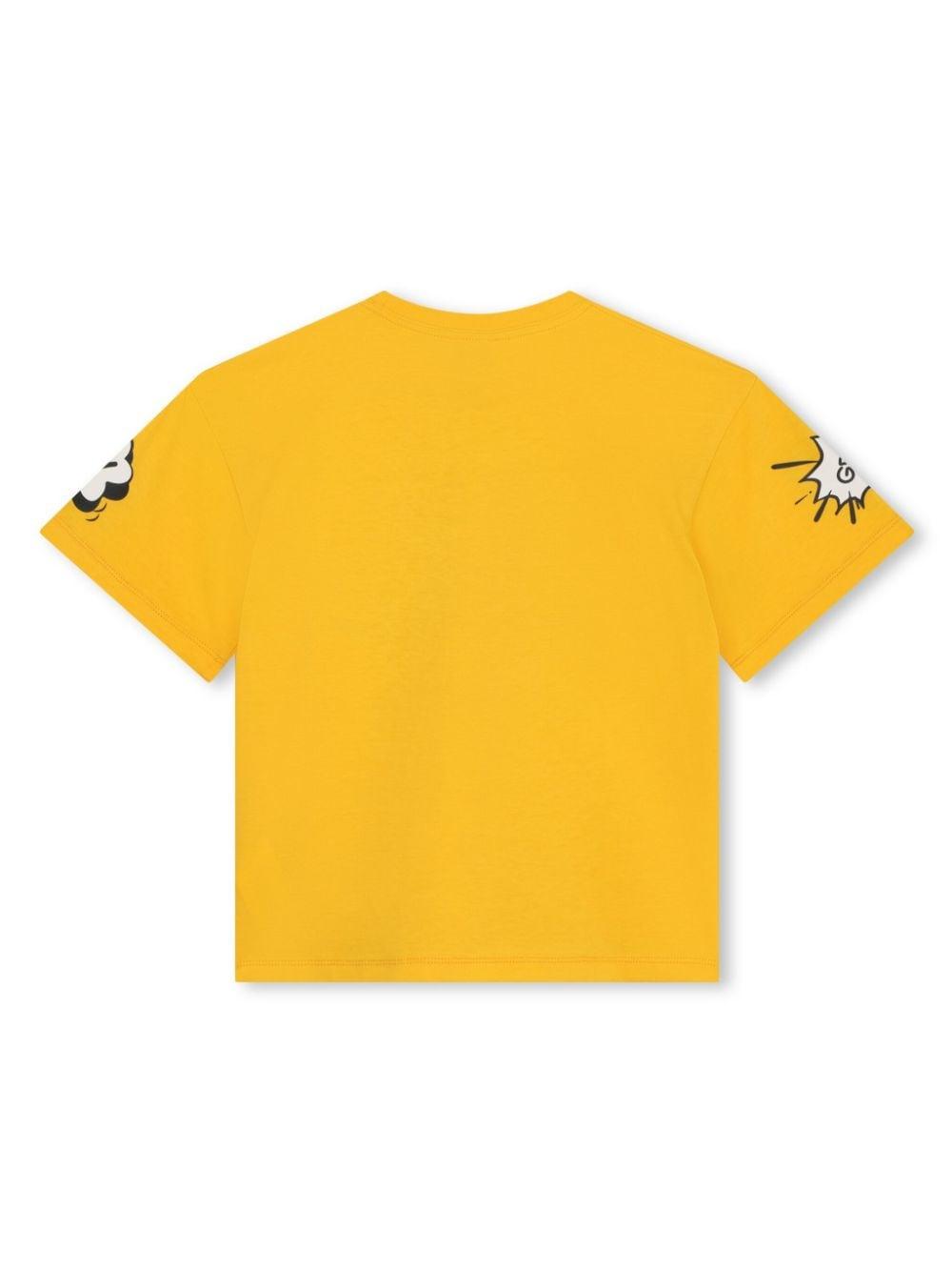 t-shirt gialla bambino K60259 536 KENZO KIDS 