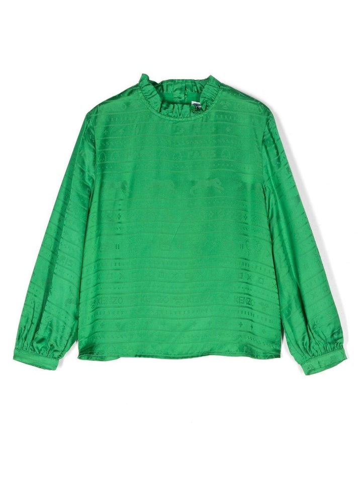 Blusa verde bambina