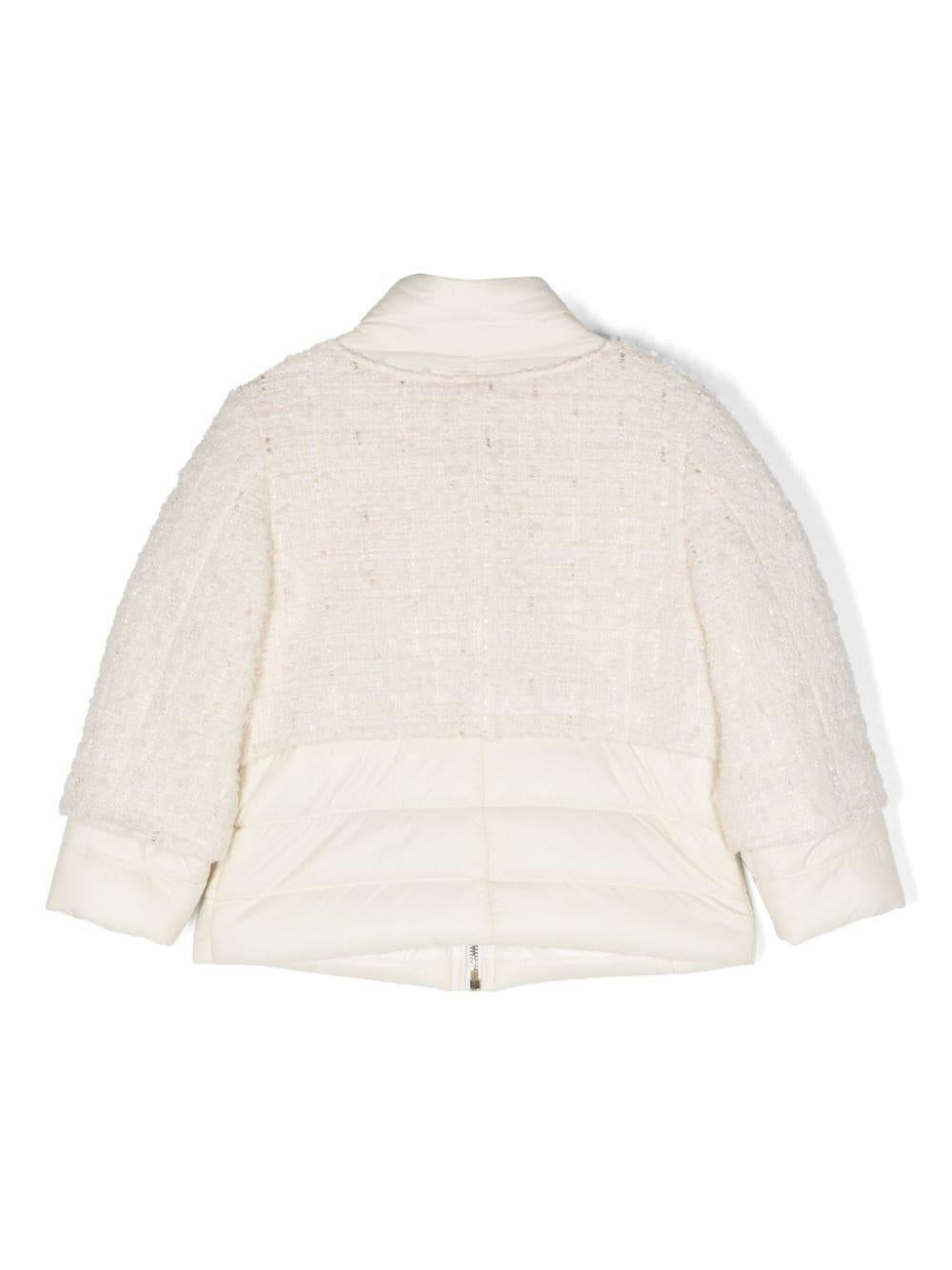 Piumino bianco opaco bambina