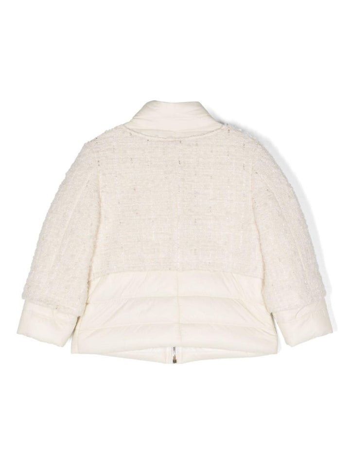 Piumino bianco opaco bambina