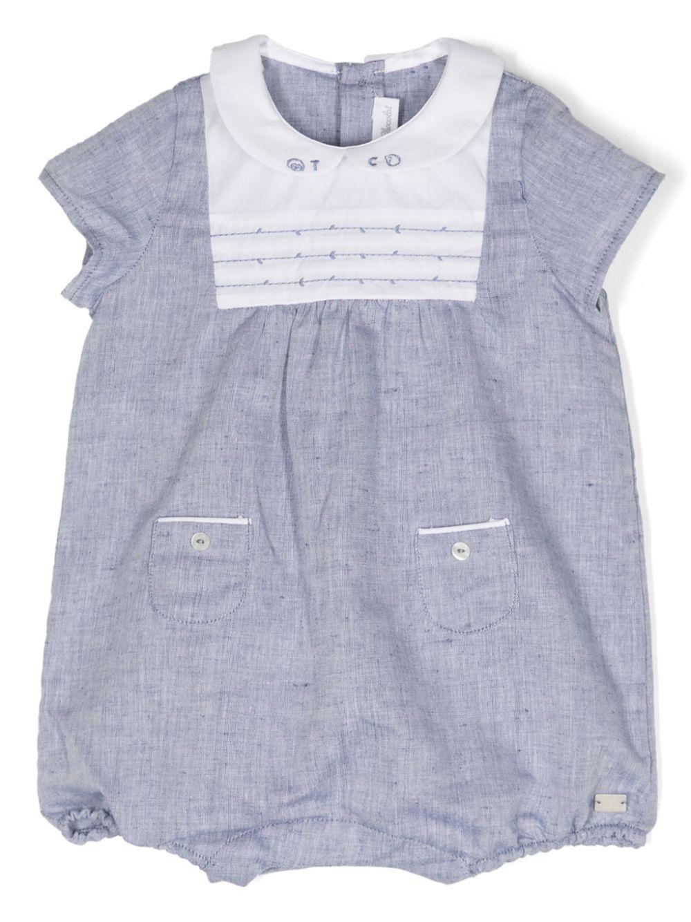 tutina corta celeste neonato
