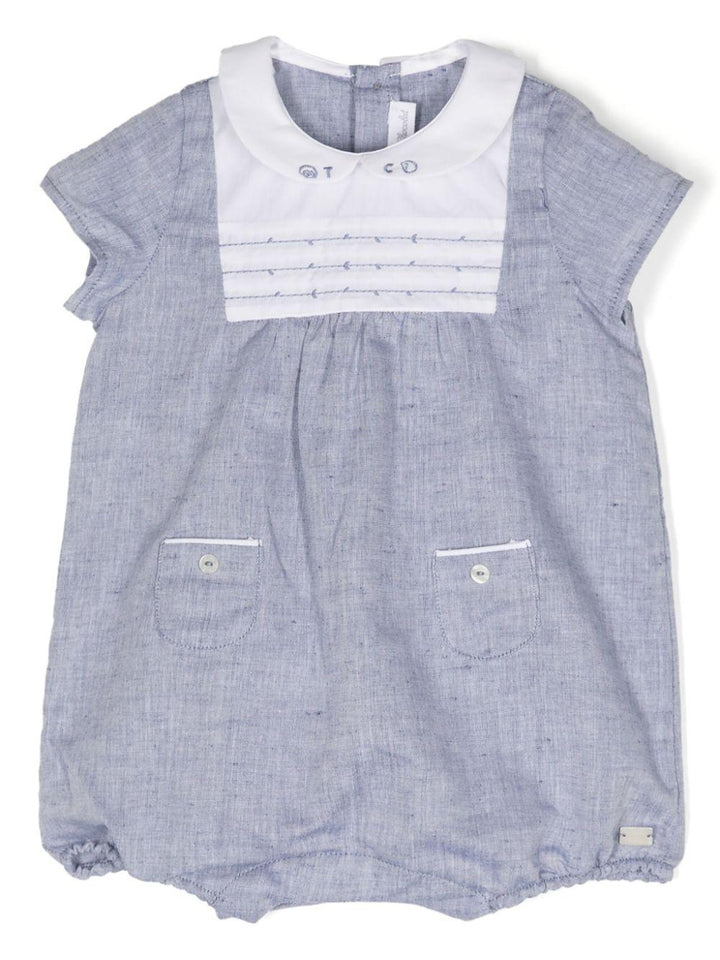 tutina corta celeste neonato