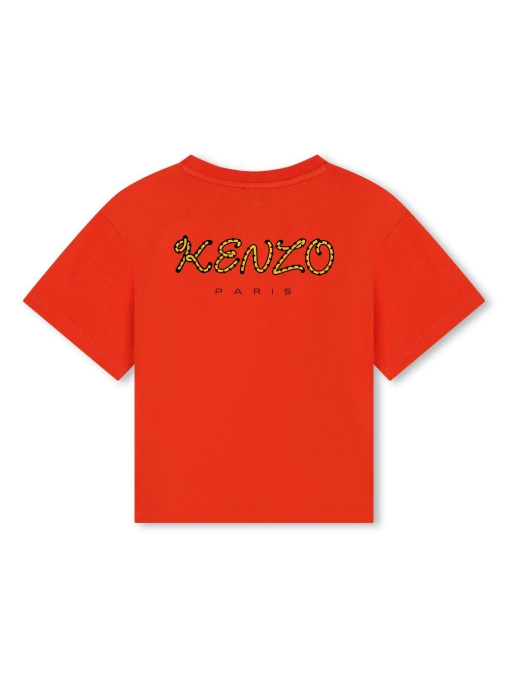 t-shirt rossa bambino K60250 99A KENZO KIDS 