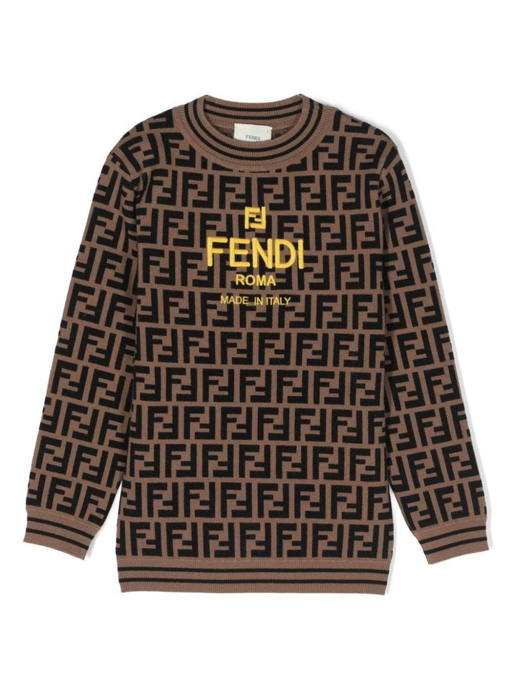Maglione bambino tabacco