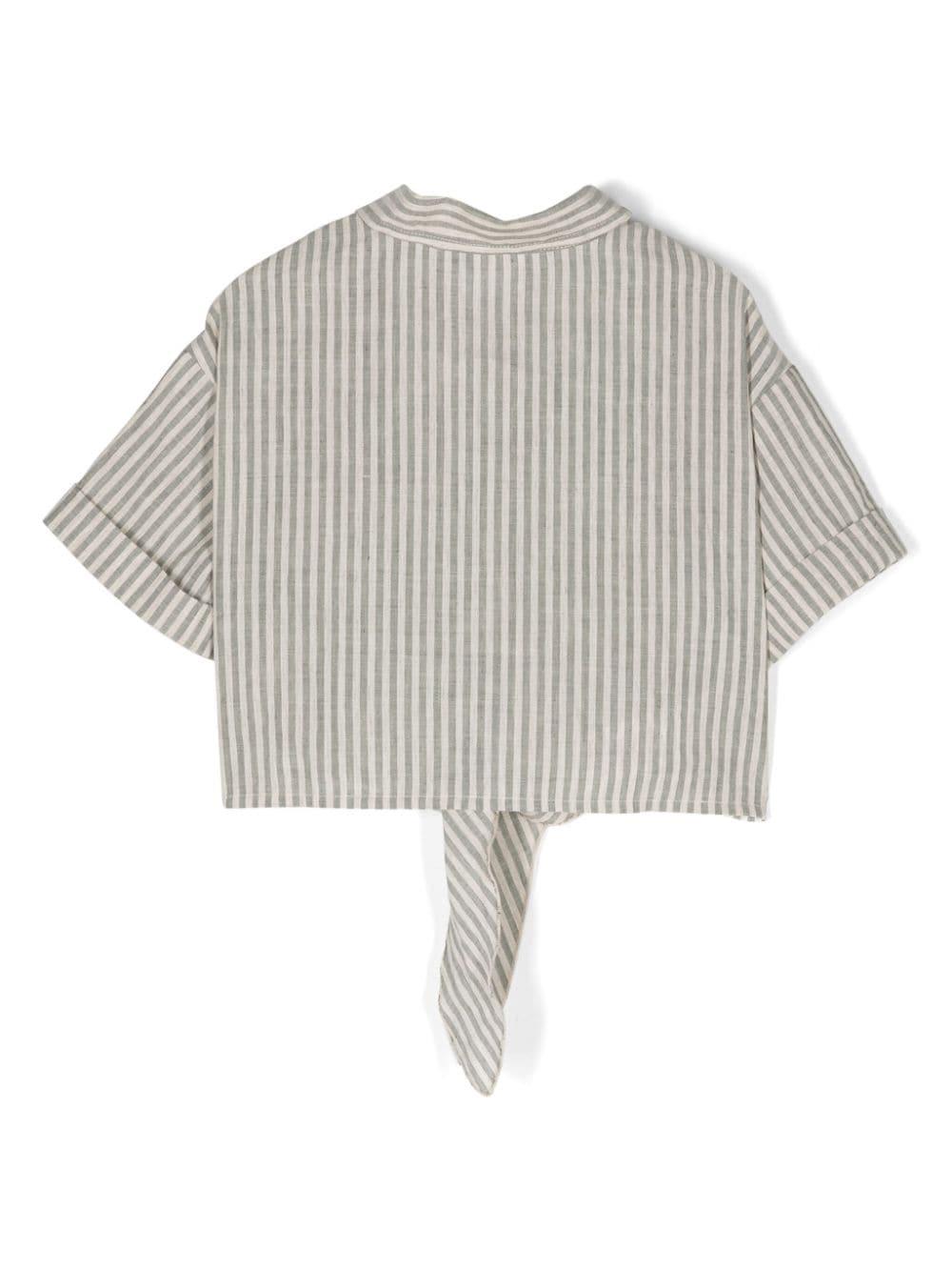 camicia a righe bambina