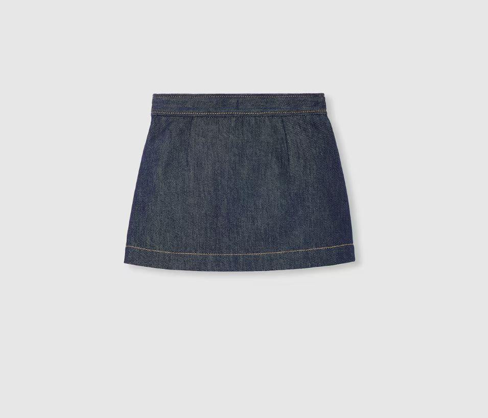 gonna denim bambina 827450XDDCP 4100 GUCCI KIDS 