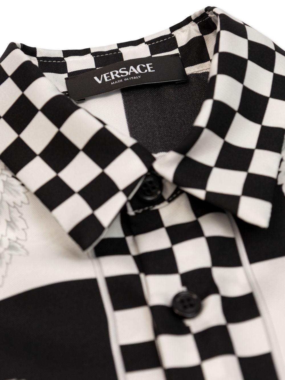 Camicia bianca/nera bambino