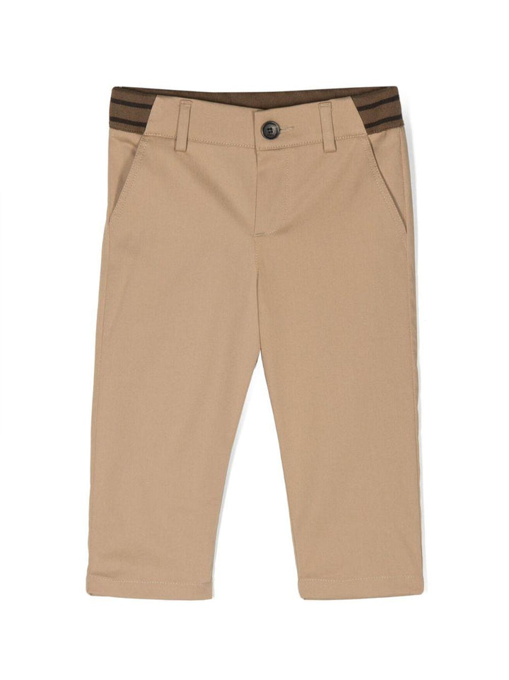 Pantaloni beige neonato unisex