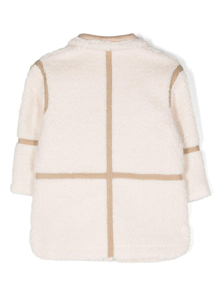 Cappotto beige bambina