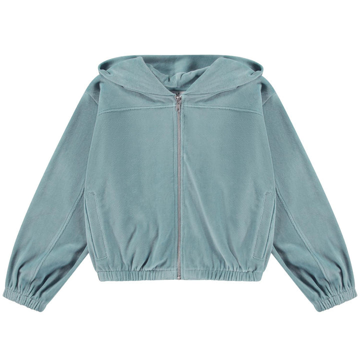 Felpa azzurra bambina