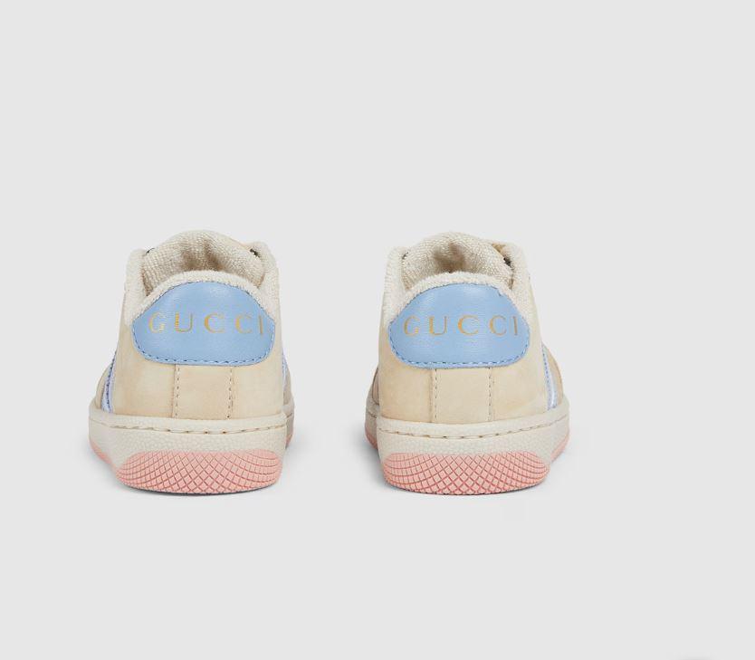 sneackers panna/celeste bambina 626625FAERU 8462 GUCCI KIDS 