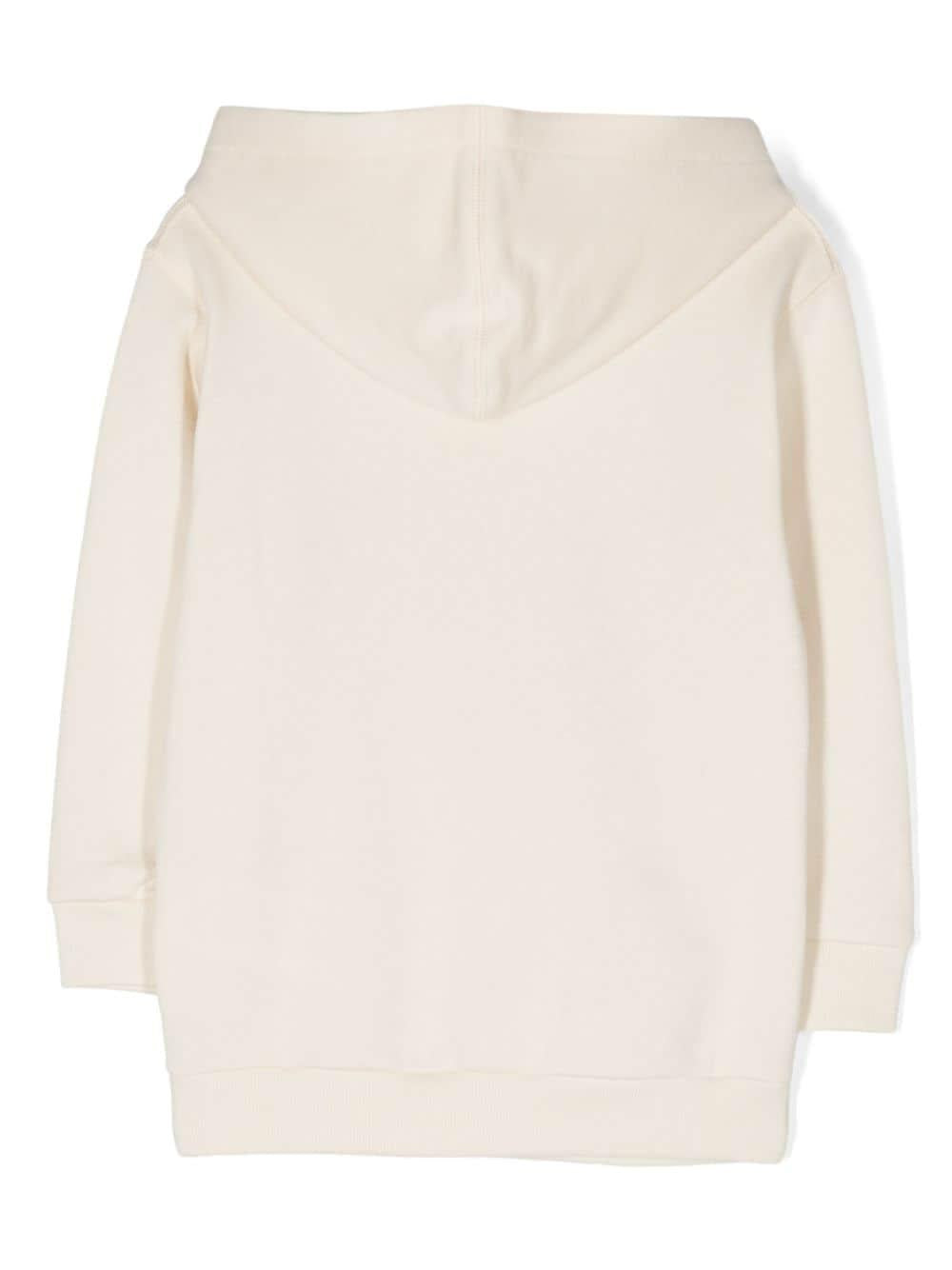 Felpa beige bambina
