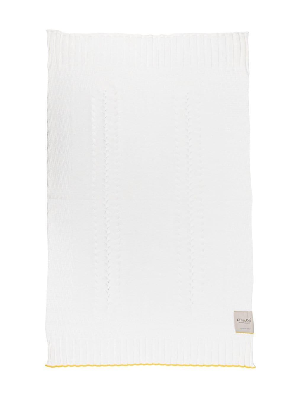Coperta neonato bianco crema