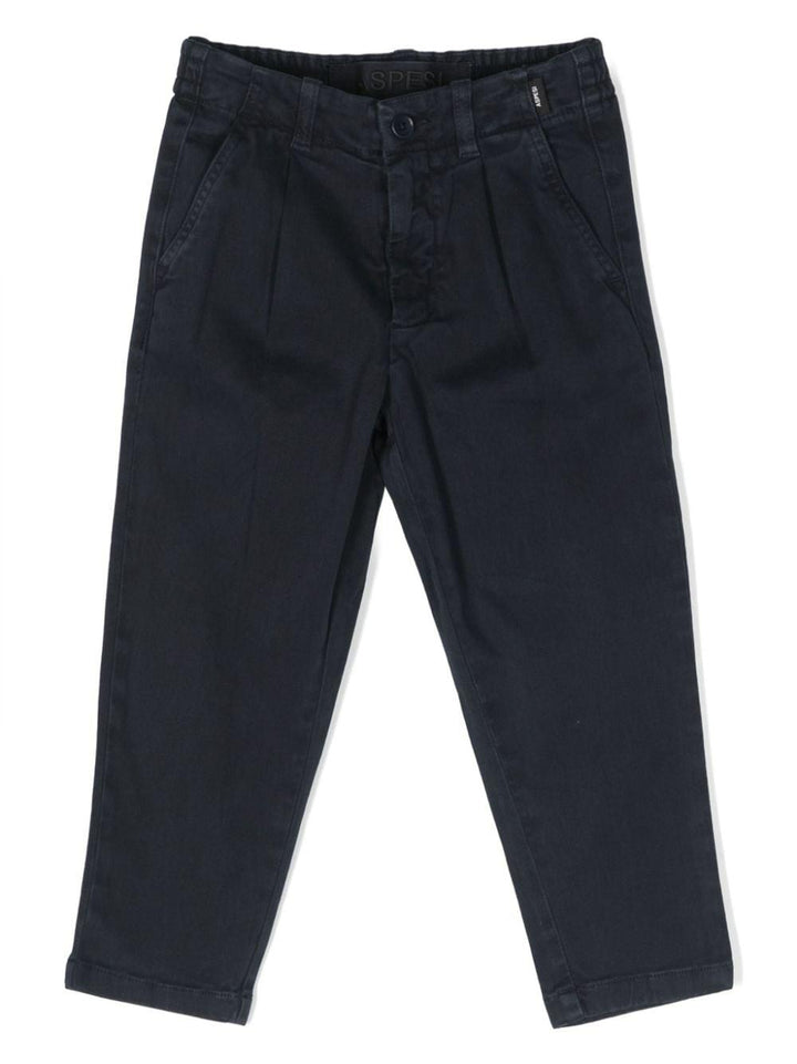 Pantaloni blu navy unisex con logo