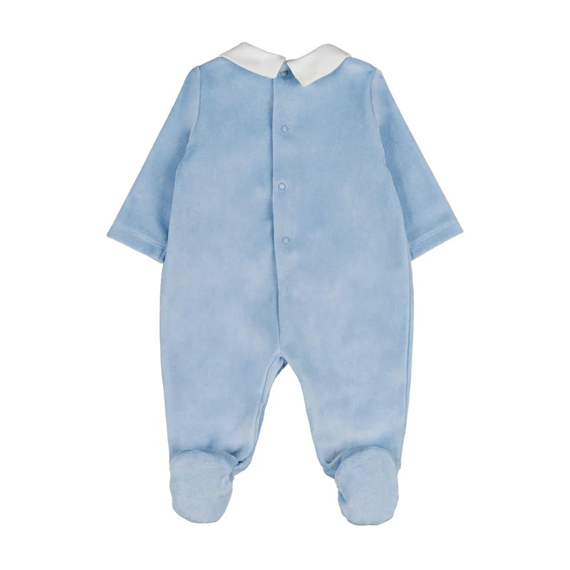 tutina celeste neonato I25127 AZZURRO Nanan 