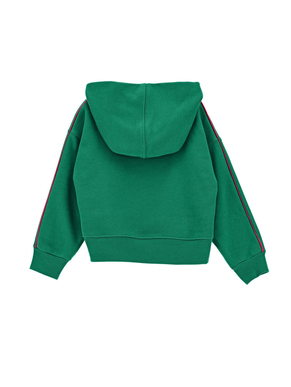 Felpa verde bambina con cappuccio e stampa 'Duffy Duck' 19B6292097 0026 Monnalisa kids 