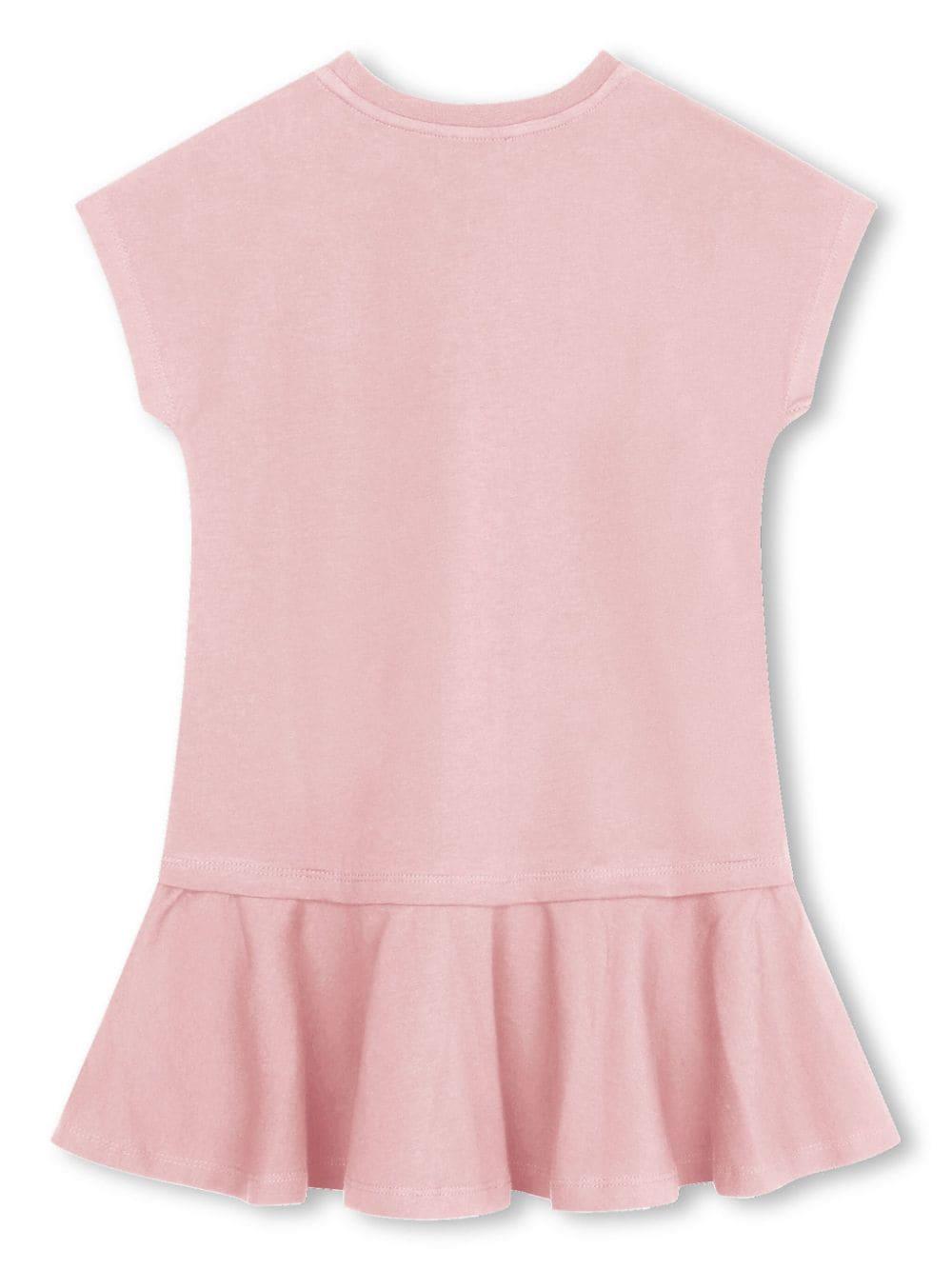 abito rosa bambina K60208 46T KENZO KIDS 