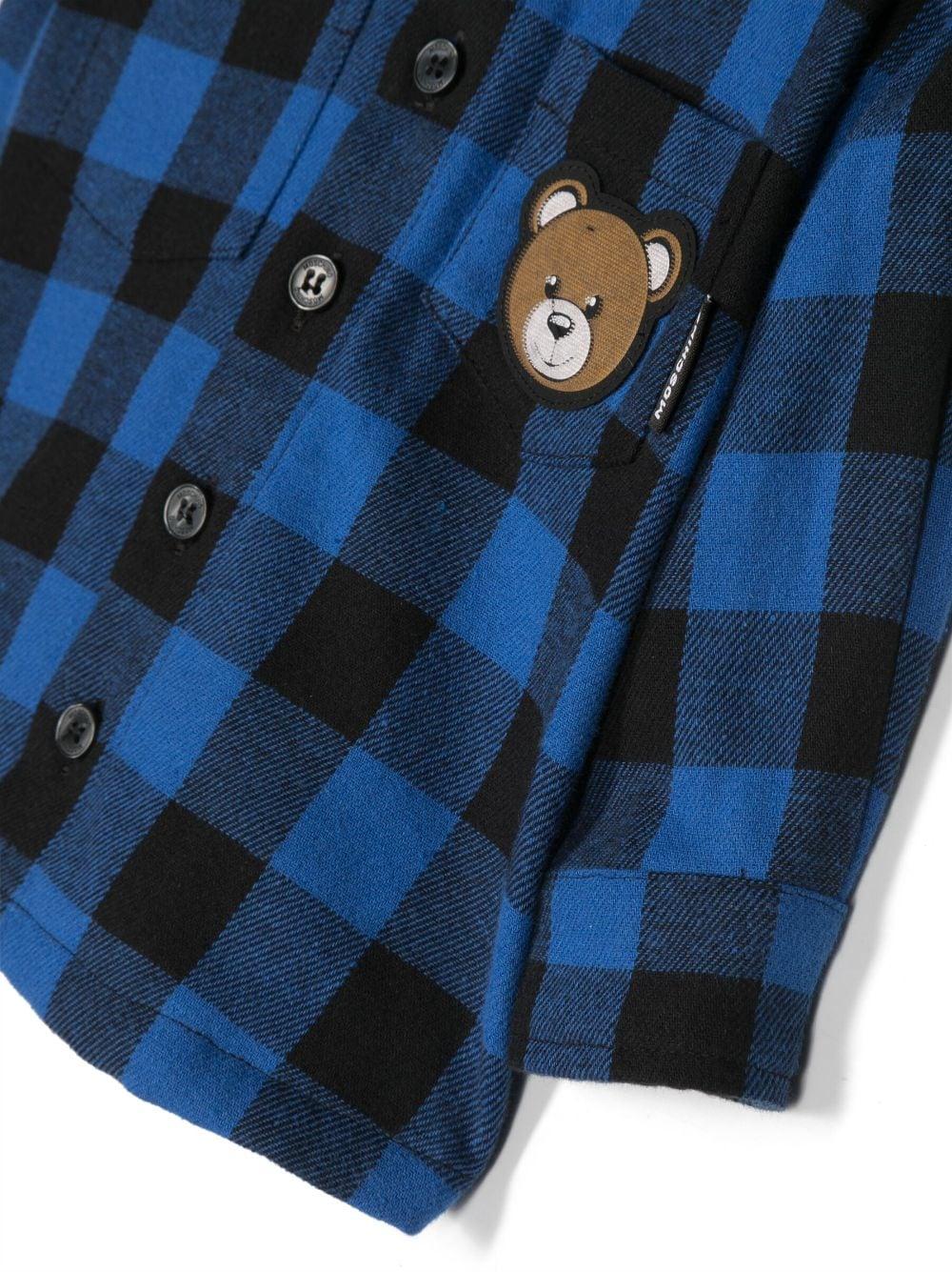 Camicia blu neonato