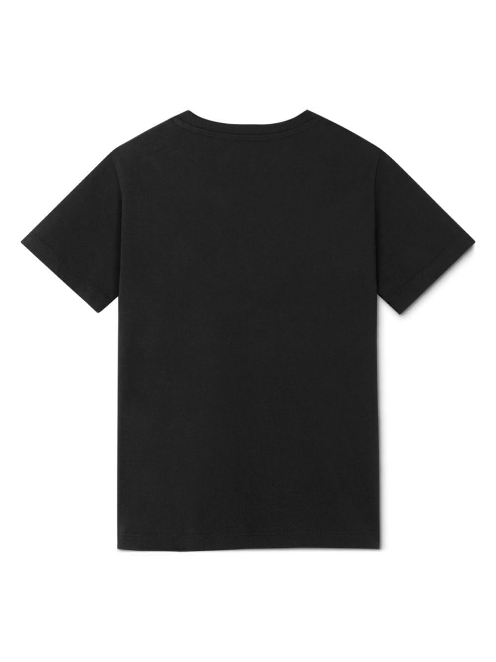 t-shirt nera bambina 10002391A11718 2B130 VERSACE 