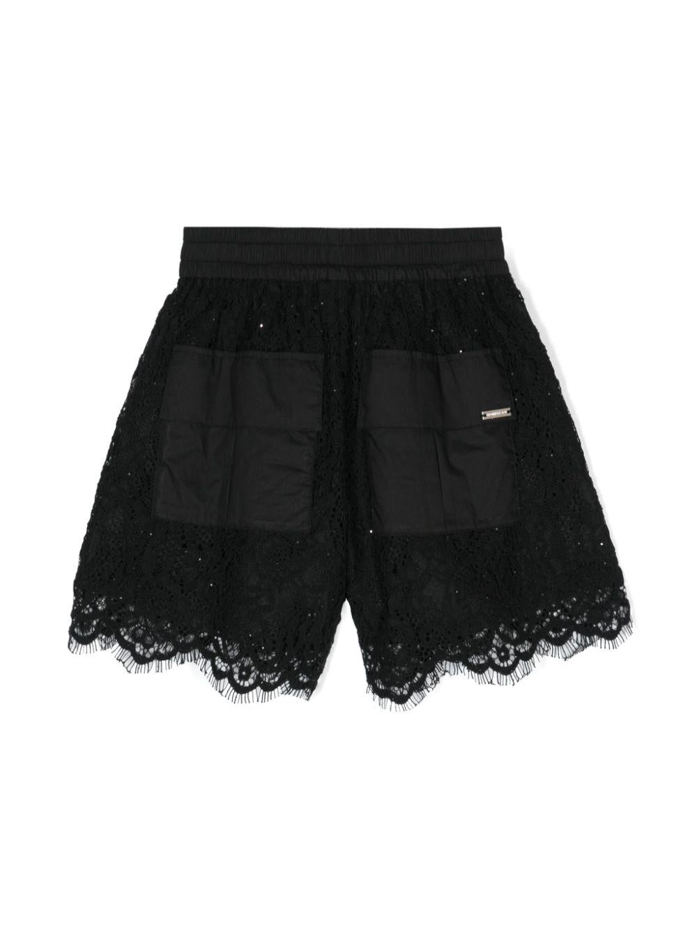 Shorts neri bambina