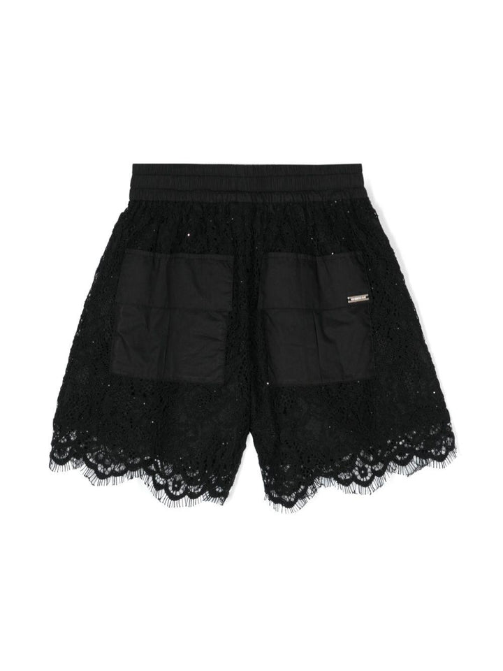 Shorts neri bambina