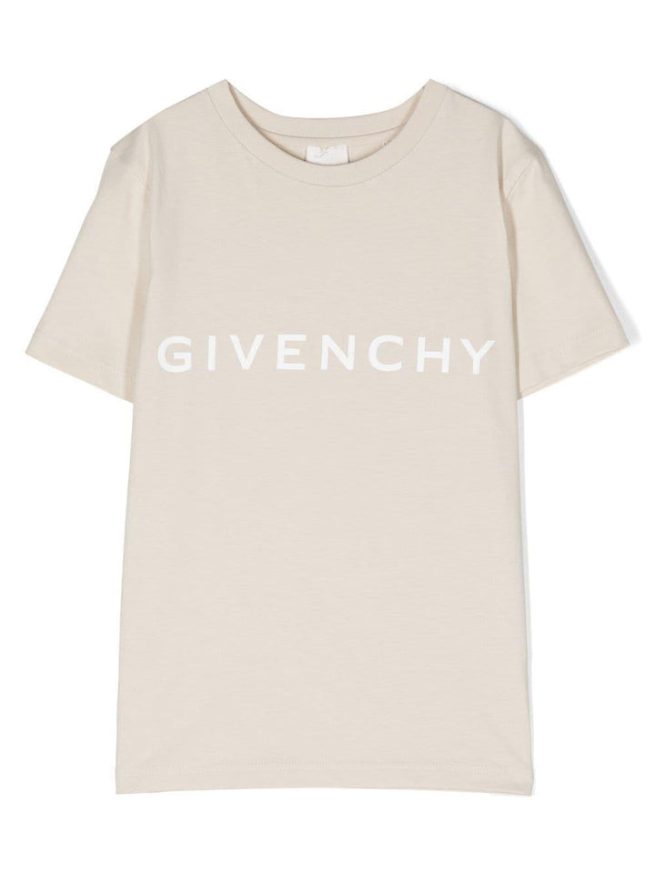 T-shirt crema bambino H25406 184 Givenchy Kids 