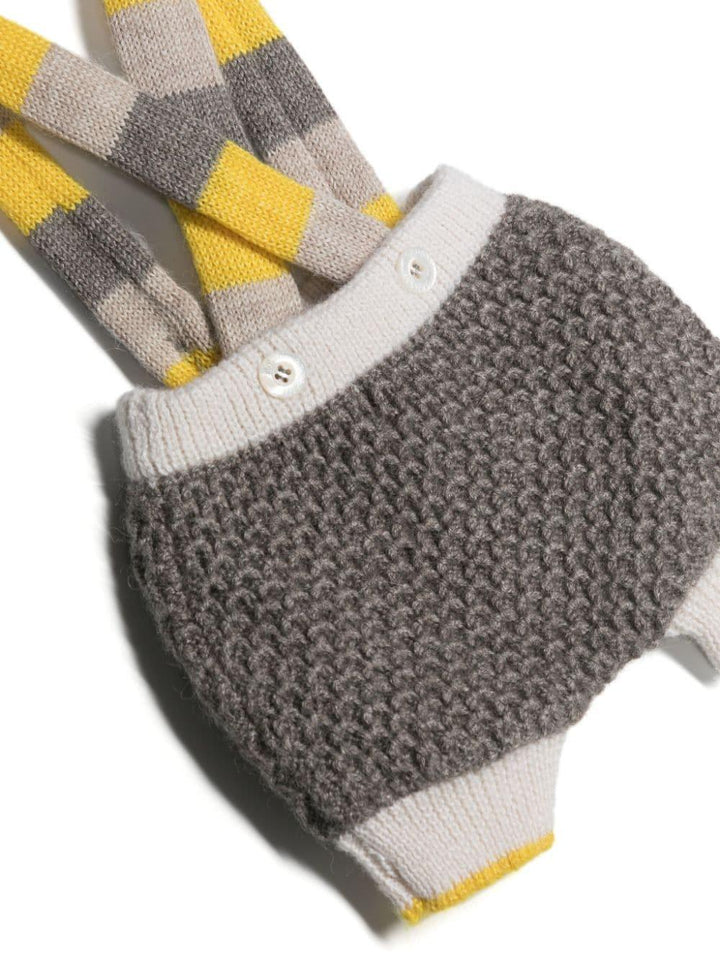 Salopette grigia neonato unisex