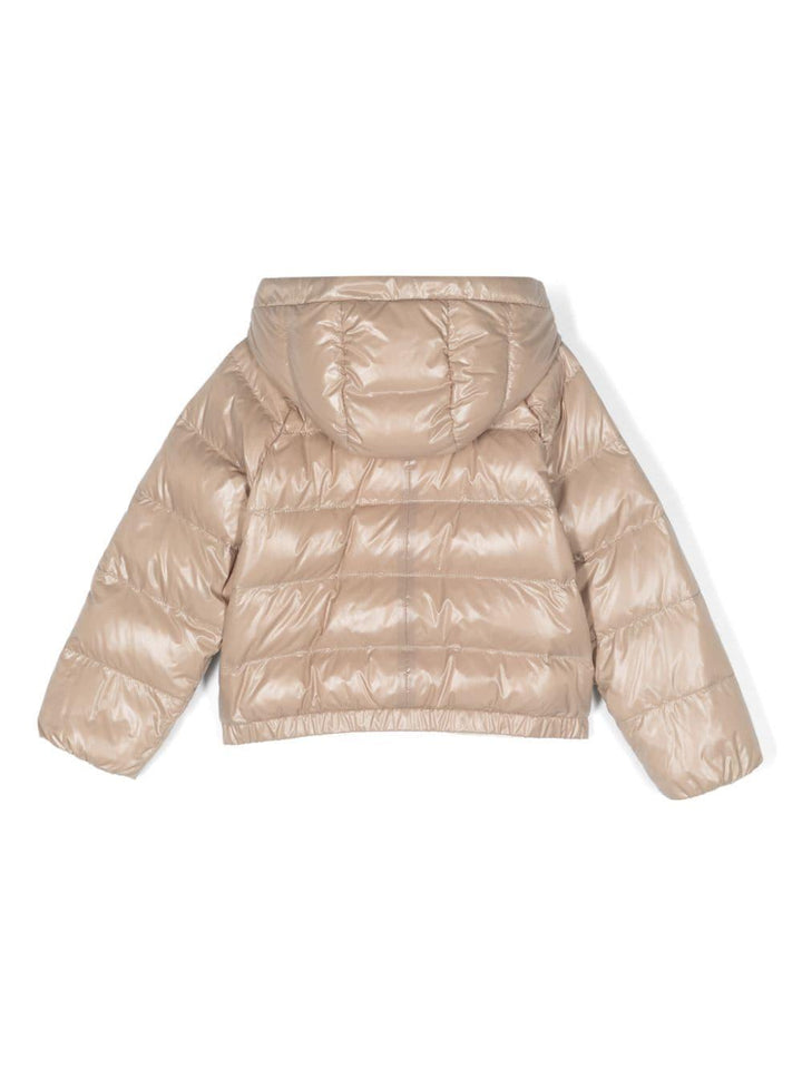 Piumino beige bambina